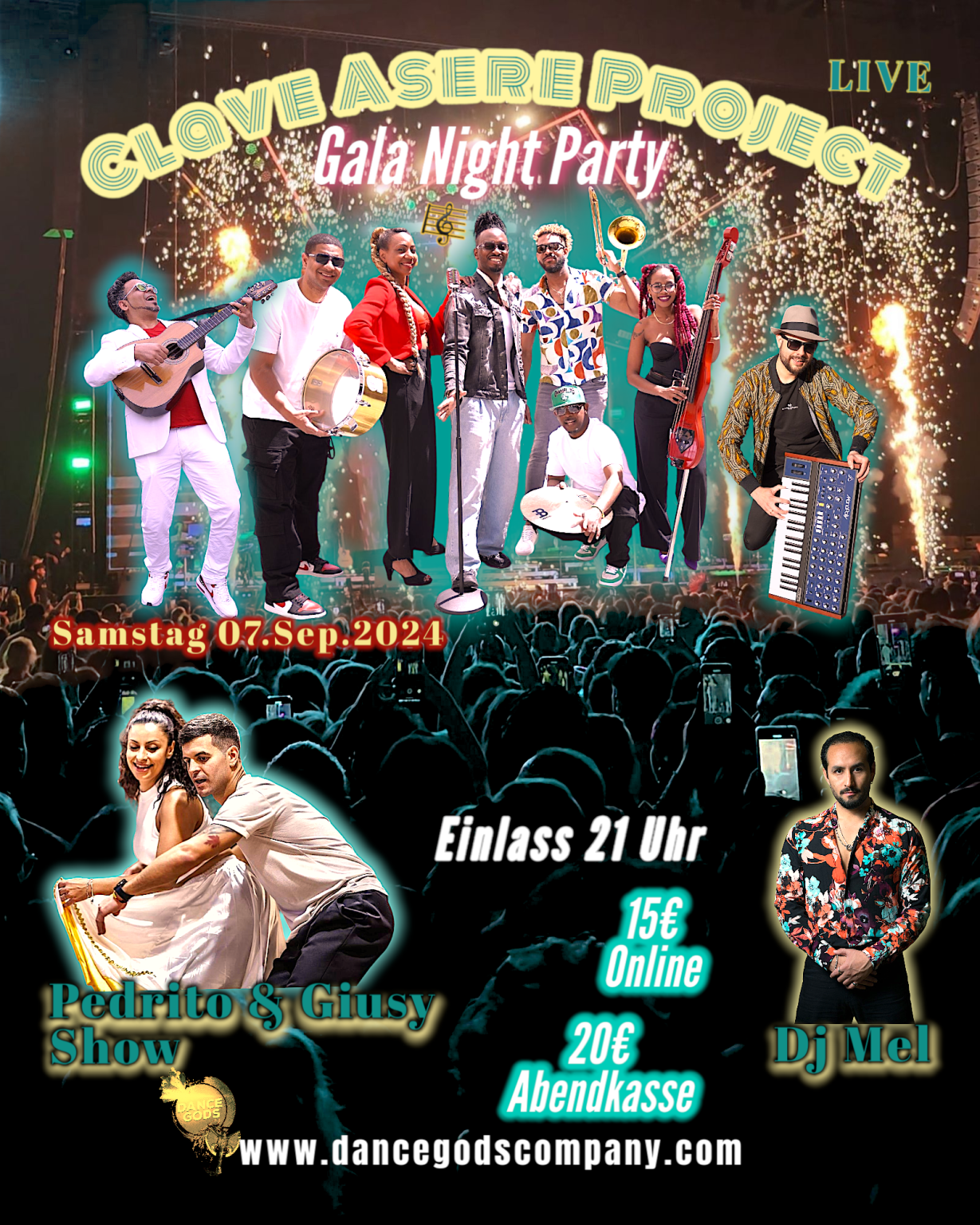 Gala Night Party • Clave Asere Project Live • Pedrito & Giusy Show cover